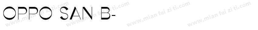 OPPO SAN B字体转换
